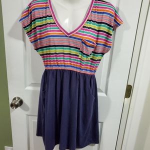 Colorful mini sun dress